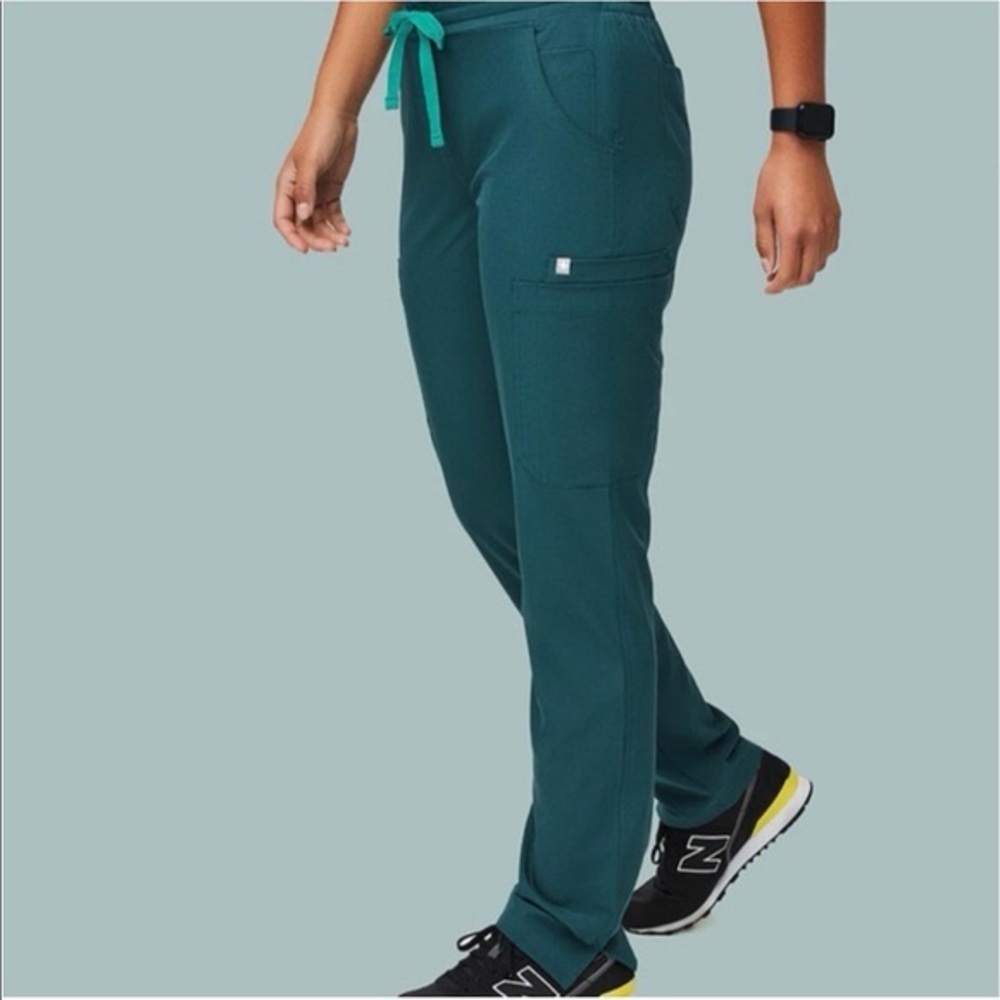 FIGS Caribbean Blue Yola Skinny Scrub Pants